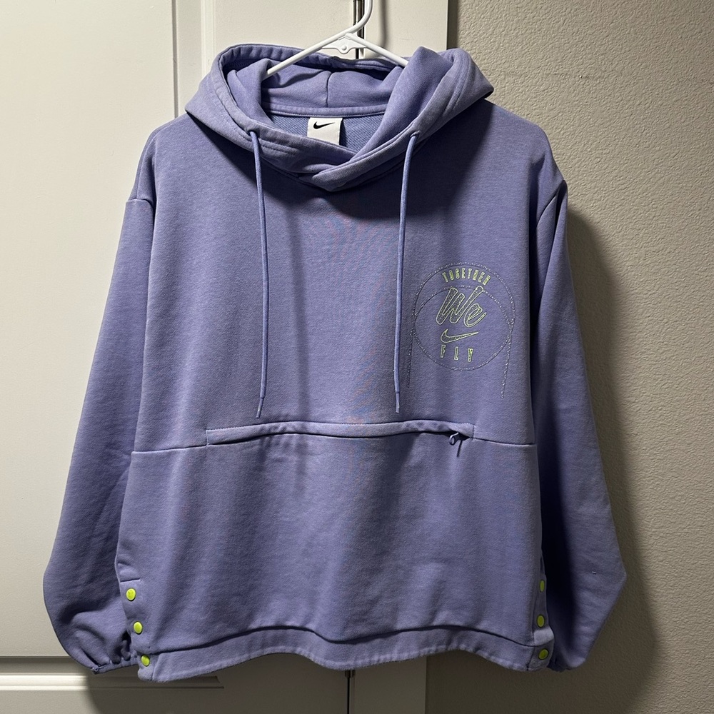 Nike Lavender Hoodie with Lime Details